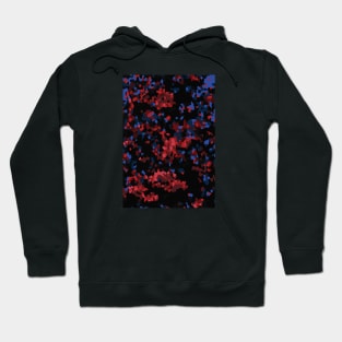 Abstract Pixel Rose Garden Fantasy Hoodie